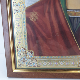 Икона Казанской Божией Матери, современная, размер полотна 40 х 33 см.. Картинка 4